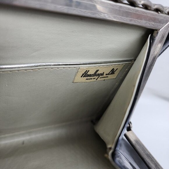 Vintage Womens Black Patent Envelope Style Wallet/Clutch 12x5.5" canada - Picture 6 of 9